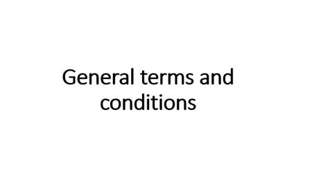 General terms and conditions E&F Engineering